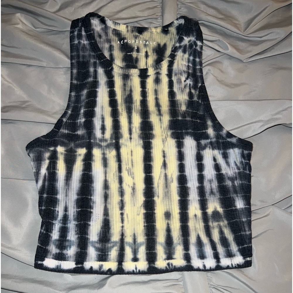 Tie-dye Halter Crop Top